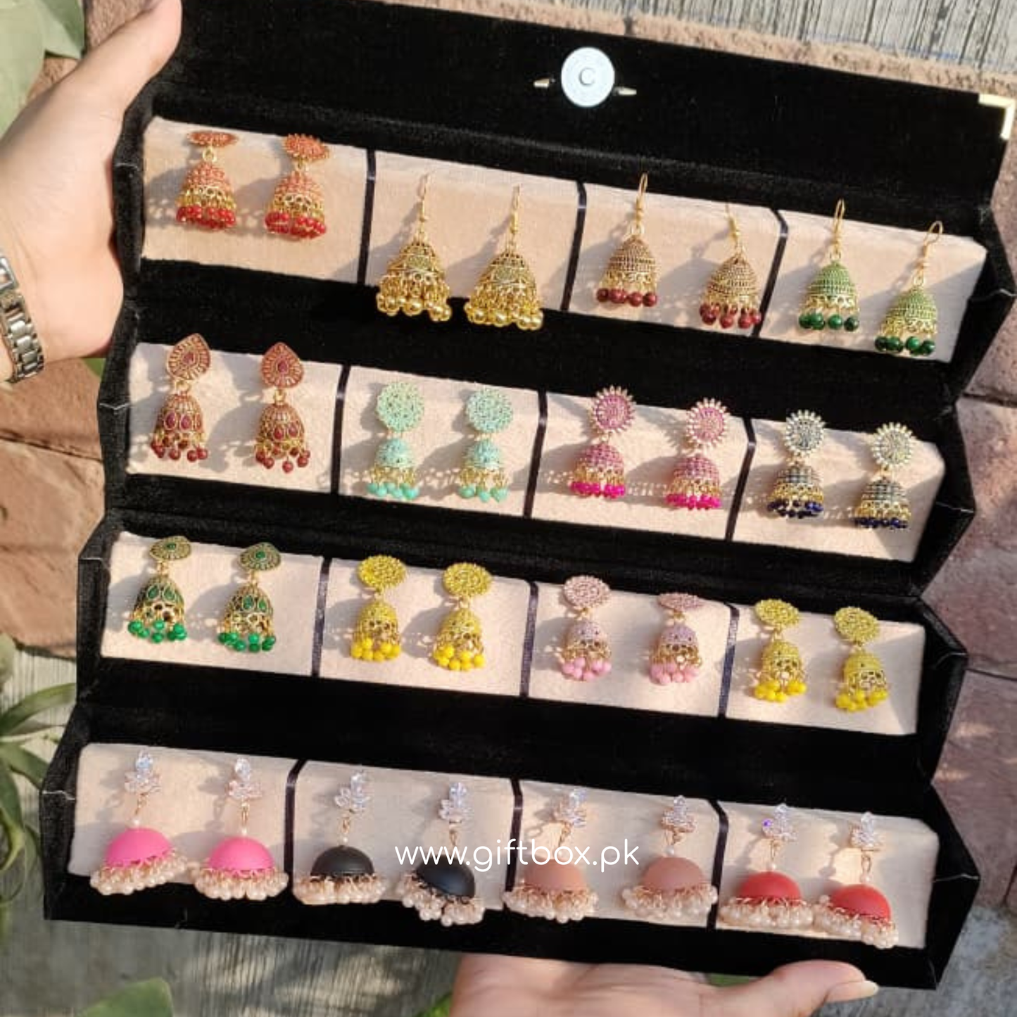 16-Pair Earrings Gift Box – The Perfect Eid Surprise ✨