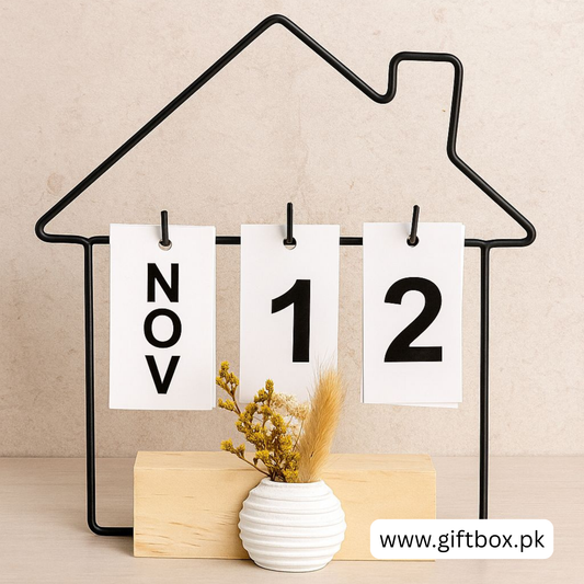 Metal Calendar Table Piece