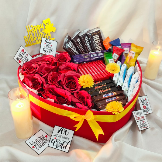 Heart-Shaped Chocolate Gift Box