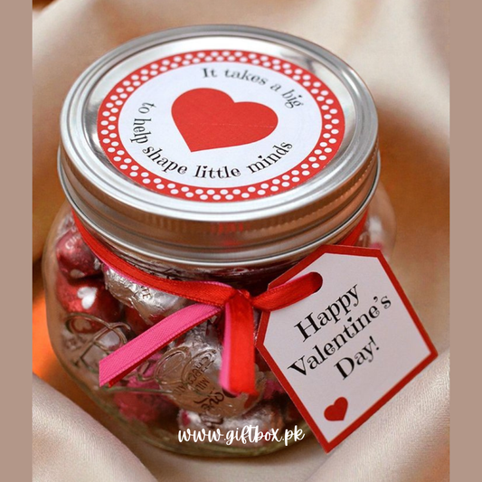 Customized Kisses Chocolate Jar