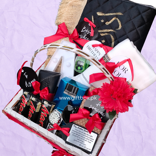 Birthday Gift Basket for Him